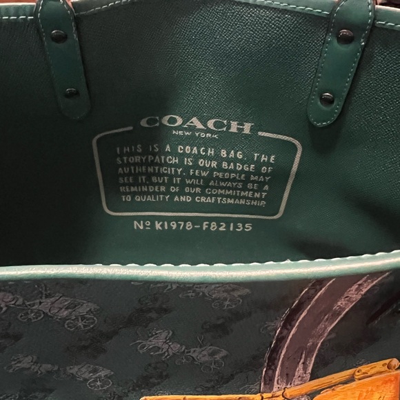 Coach Reversible City Tote with Horse and Carriage Print - Picture 6 of 9
